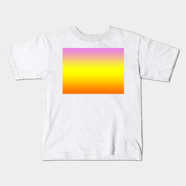 Summer pink yellow orange tropical Kids T-Shirt by nloooo